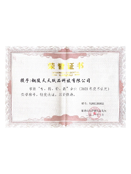 銅陵市專精特新中小企業(yè)